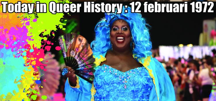 Today in Queer History: 12 februari 1972