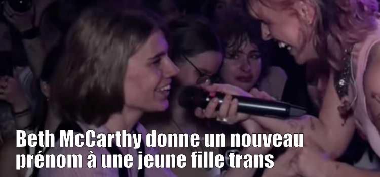 Beth McCarthy donne un nouveau prénom à une jeune fille trans