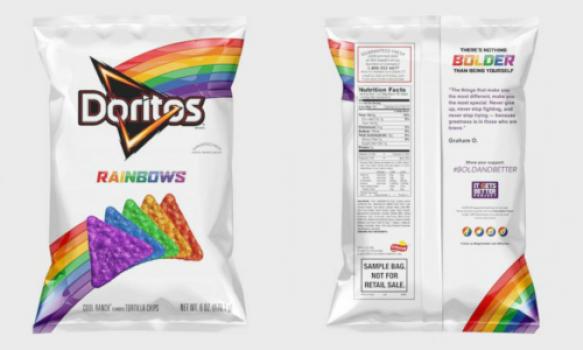 Doritos pakt uit met regenboogkleurige tortilla's