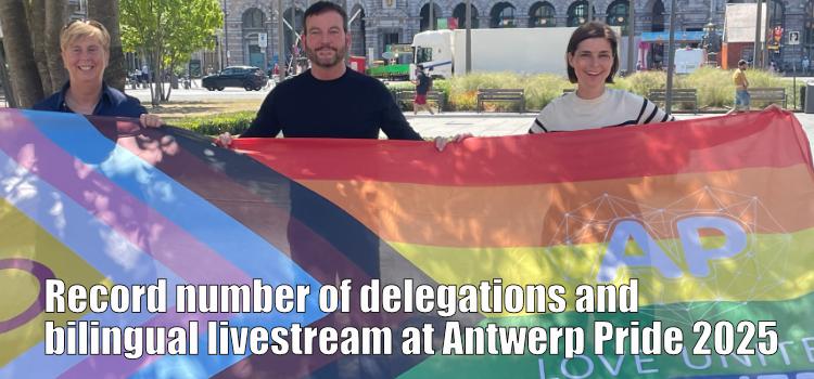Record number of delegations and bilingual livestream at Antwerp Pride 2025