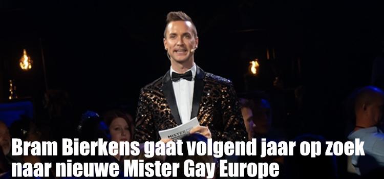 Bram Bierkens gaat volgend jaar op zoek  naar nieuwe Mister Gay Europe