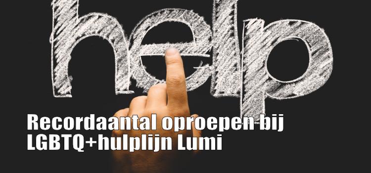 Recordaantal oproepen bij LGBTQ+hulplijn Lumi