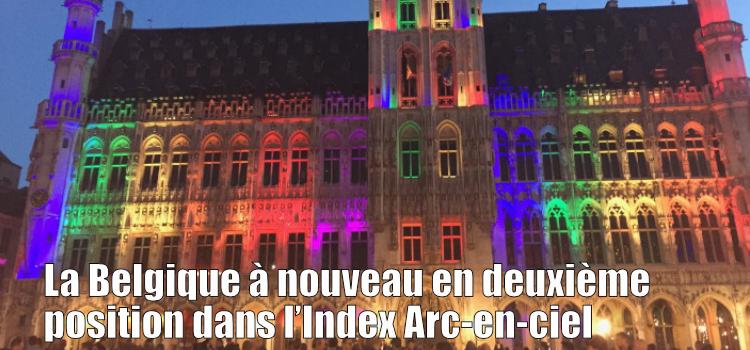 La Belgique à nouveau en deuxième position dans l’Index Arc-en-ciel