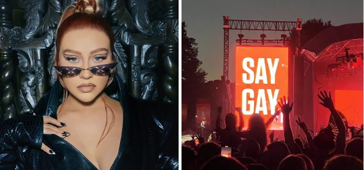 Christina Aguilera veroordeelt 'Don't say Gay' wet tijdens optreden