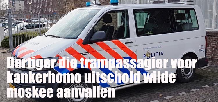 Dertiger die trampassagier voor kankerhomo uitschold...