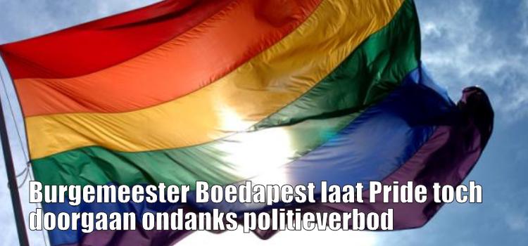 Burgemeester Boedapest laat Pride toch doorgaan ondanks politieverbod