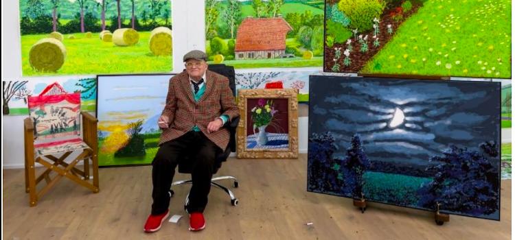 Dubbele overzichtstentoonstelling van David Hockney nog tot januari in Brussel