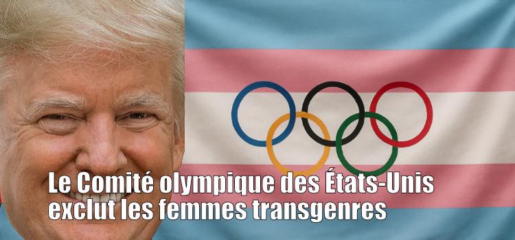Le Comité olympique des États-Unis exclut les femmes transgenres