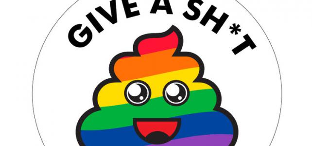 Stickeractie Give a sh*t: grijp in  tegen holebifobie en transfobie