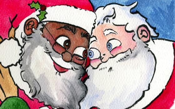 De Kerstman is  een homoseksuele zwarte man in nieuw kinderboek