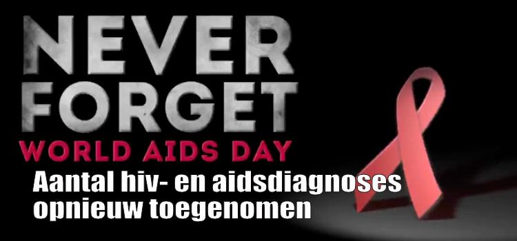 Aantal hiv- en aidsdiagnoses opnieuw toegenomen