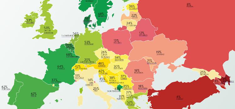 IDAHOT: Belgie zakt naar derde plaats op de Europese Rainbow Map 