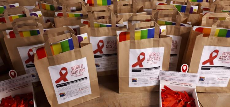 Corona verstoord ook Werelds aidsdag actie van Limburgse Regenbooghuis