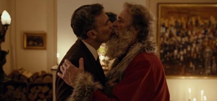 De kerstman wordt verliefd op een man in Noorse reclame