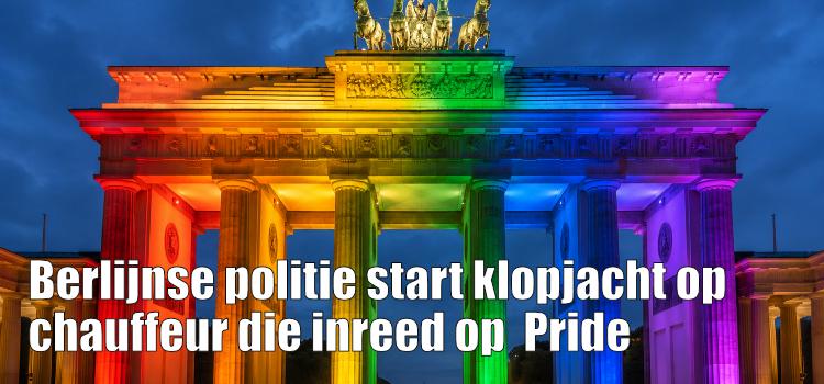 Berlijnse politie start klopjacht op chauffeur die inreed op Pride