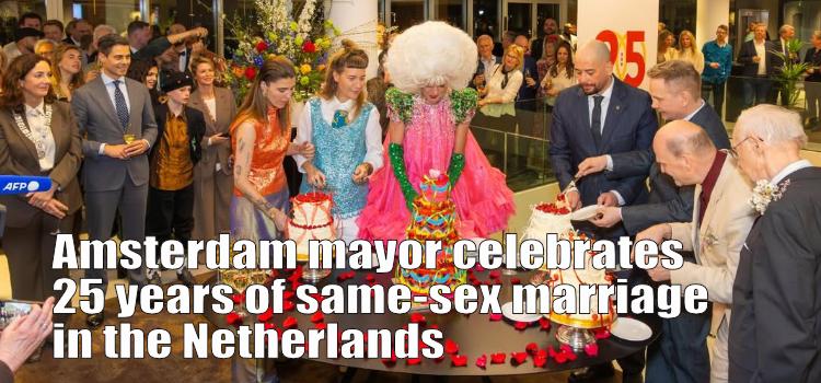 Amsterdam mayor celebrates 25 years of same-sex marriage in the Netherlands