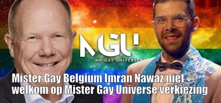 Mister Gay Belgium Imran Nawaz niet  welkom op Mister Gay Universe verkiezing