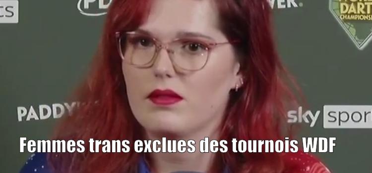 Femmes trans exclues des tournois WDF